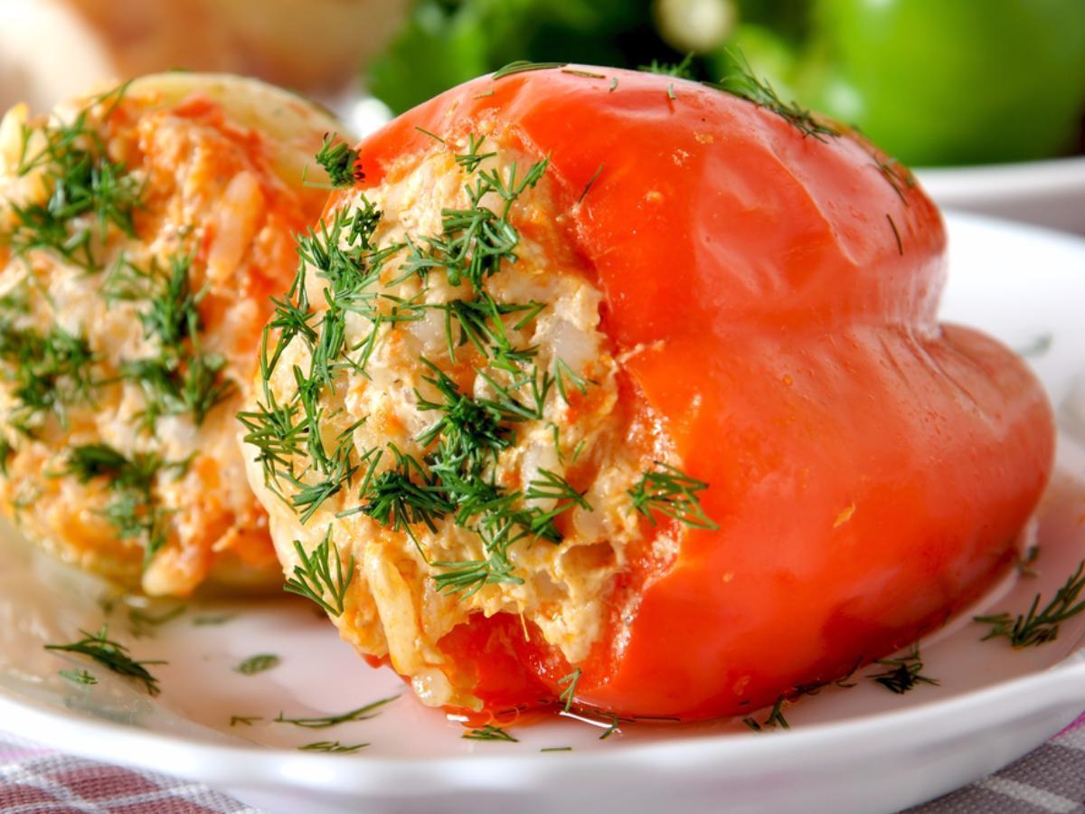 Как сделать фаршированные перцы без мяса Как сделать фаршированные перцы без мяса