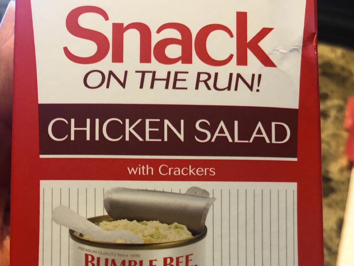 Snack on the Run! Chicken Salad with Crackers Nutrition Facts Eat