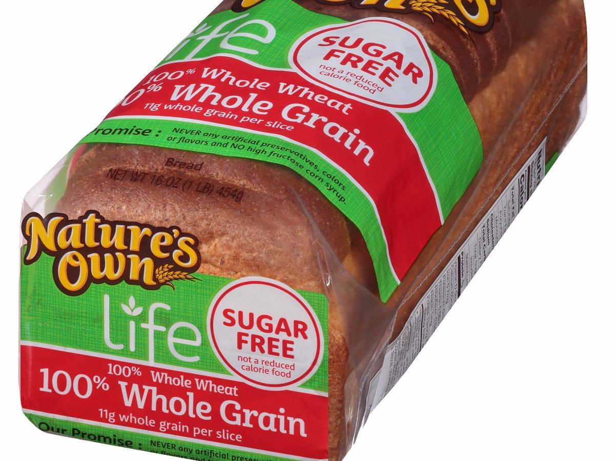 Nature s Own 100 Whole Grain Sugar Free Bread Nutrition Facts Eat 