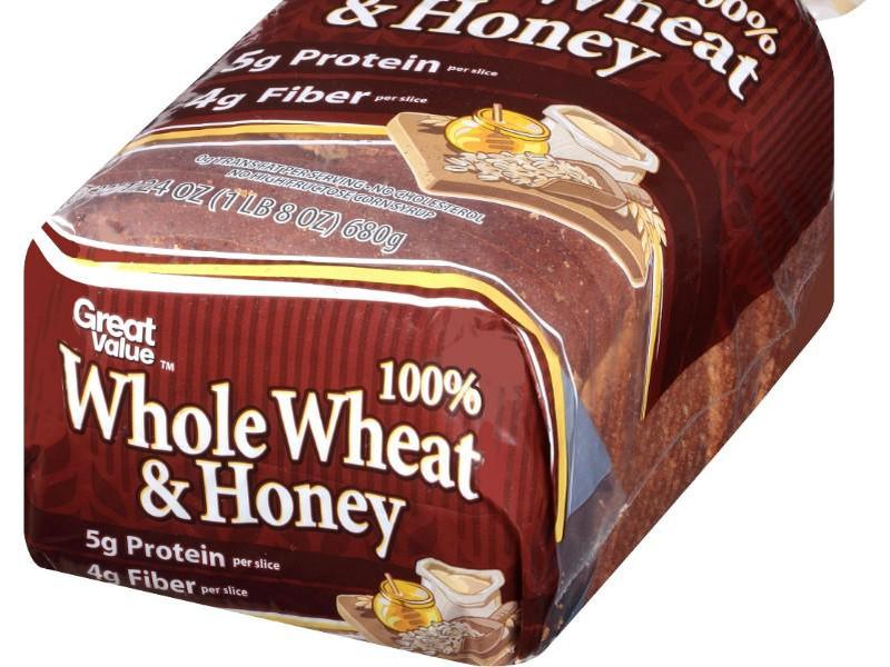 100% Whole Wheat and Honey Bread