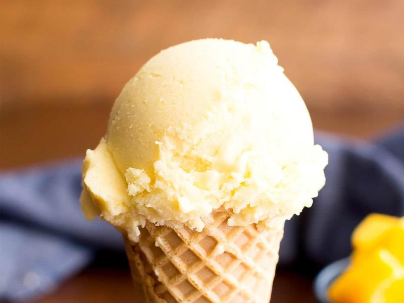 3 Ingredient Mango Coconut Vegan Ice Cream