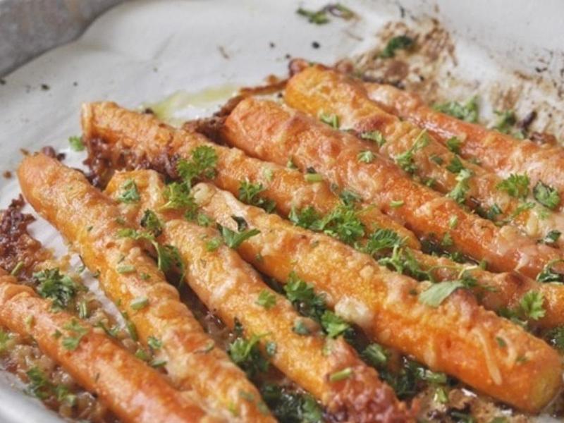 Parmesan Roasted Carrots