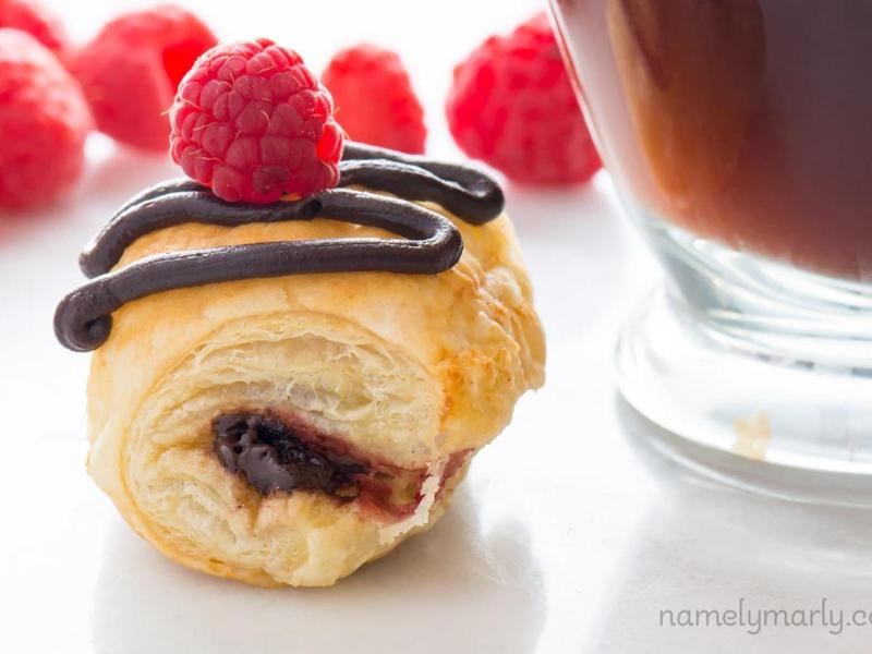 Easy Vegan Chocolate Croissants