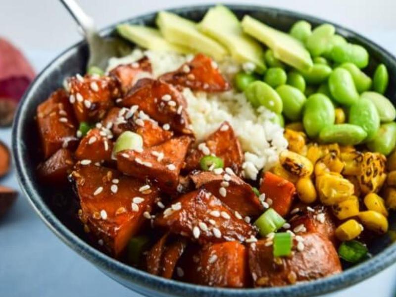 Teriyaki Sweet Potato Bowls