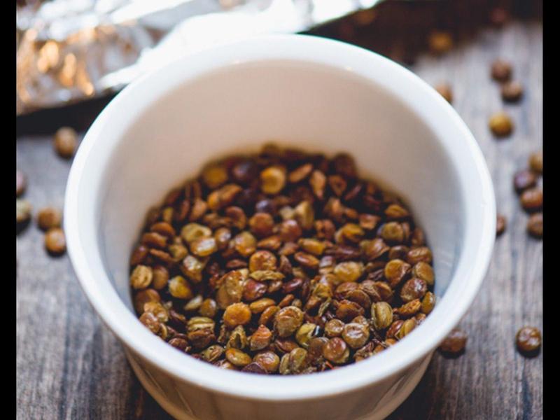 Crunchy Garlic Lentil Snack