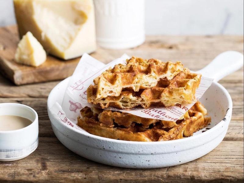 Cheese waffles