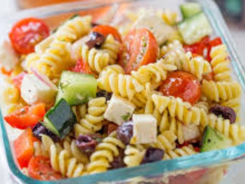 Greek Pasta with Feta Salad