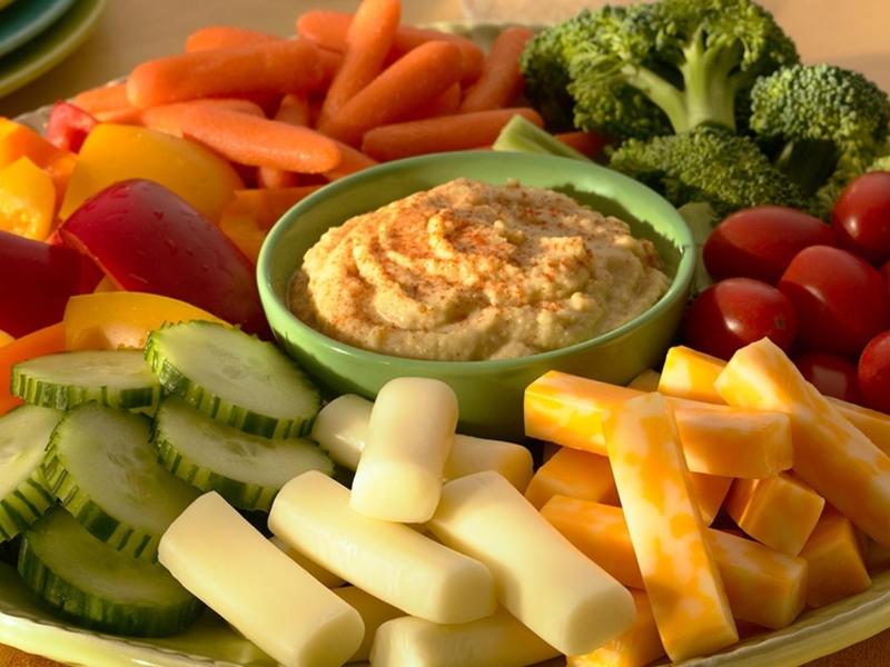 Vegetable and Hummus Platter