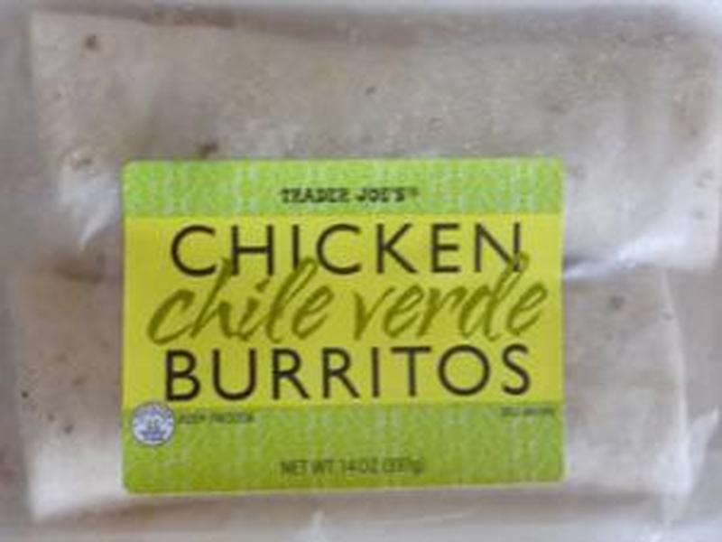 Chicken Chile Verde Burritos