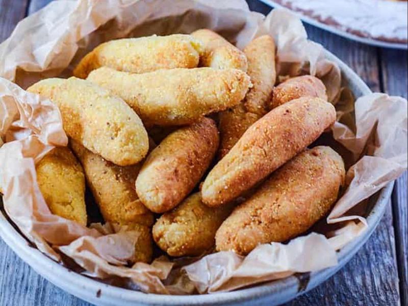 Healthier Jamaican Festival Dumplings (Vegan, Gluten-Free)