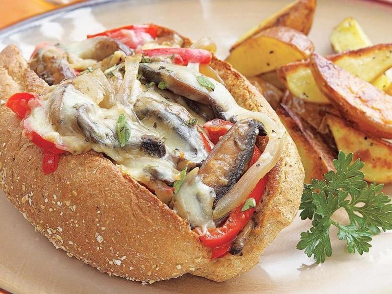 Portobello "Philly Cheese Steak" Sandwich
