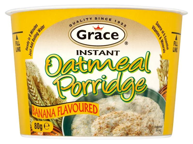 Instant Oatmeal Porridge, Banana Flavored
