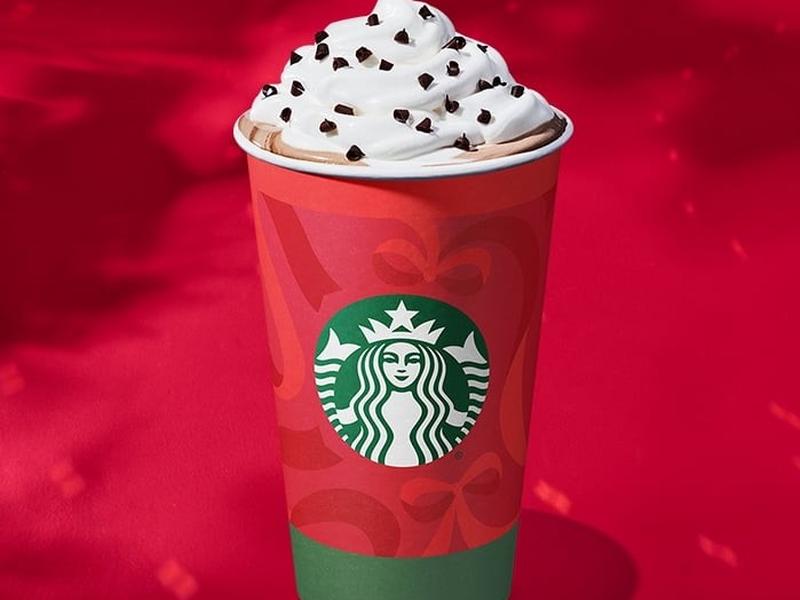 Peppermint Mocha with 2% Milk and Whip, Venti