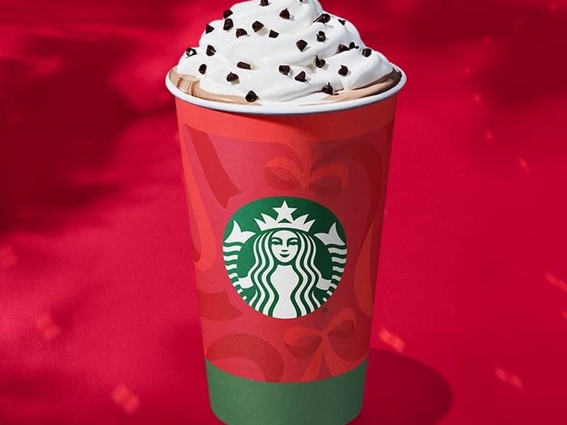 Peppermint Mocha with 2% Milk and Whip, Grande