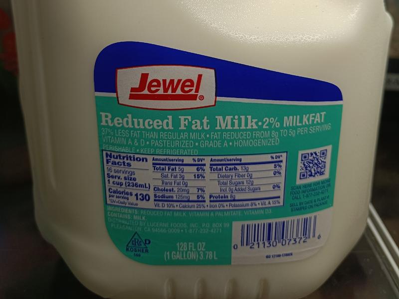 Reduced Fat Milk