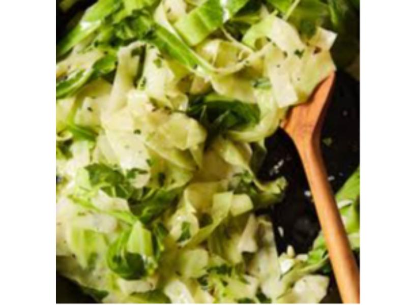 Fresh Steamed Cabbage