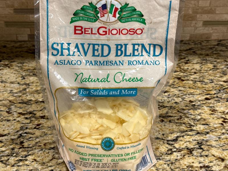 Cheese, Natural, Shaved Blend