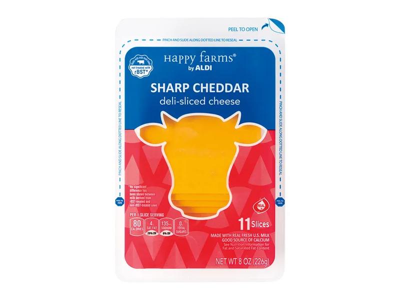 Sharp Cheddar Cheese, Sliced