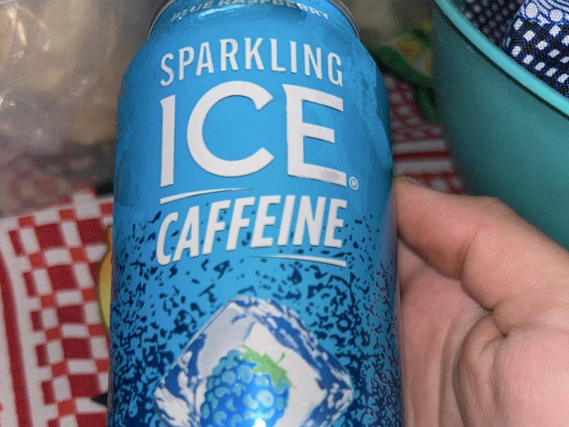 Sparkling Water Plus Caffeine, Blue Raspberry