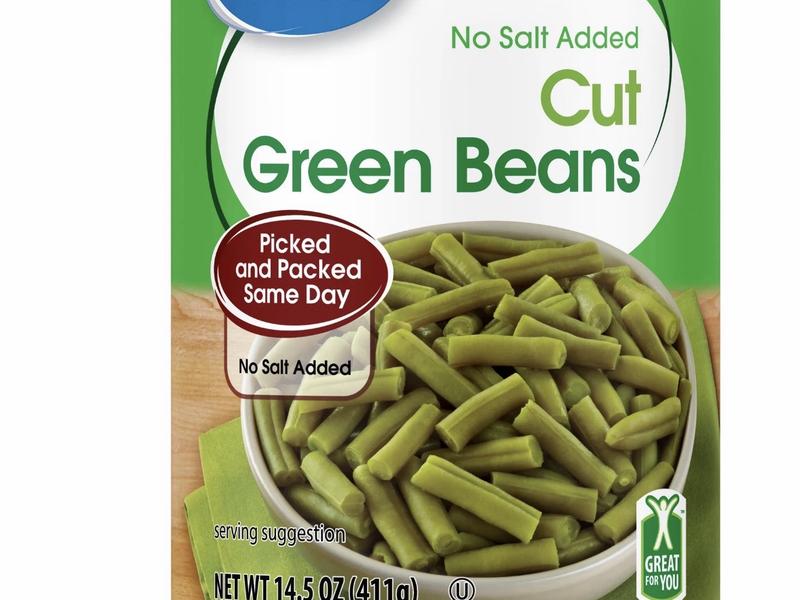 Green Beans, Cut, No Salt Added