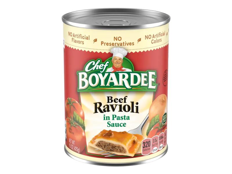 Beef Ravioli in Pasta Sauce