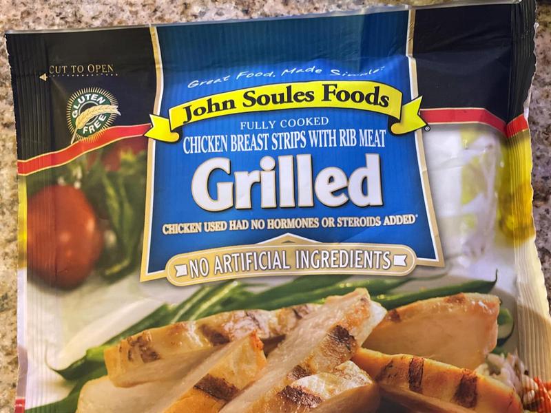 Chicken Breast Strips with Rib Meat, Grilled