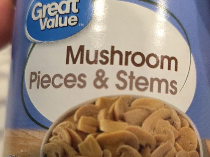 Mushrooms, Pieces & Stems