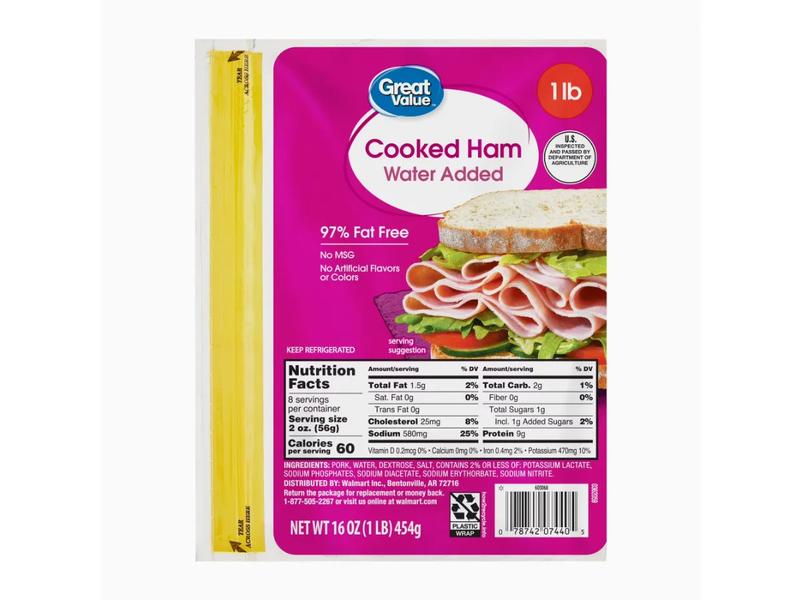 Cooked Ham, Water Added
