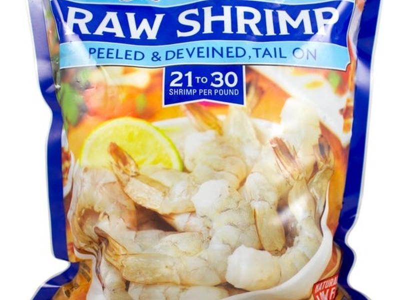 Raw Shrimp, Peeled Deveined Tail On