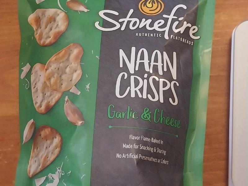 Naan Crisps, Garlic & Cheese
