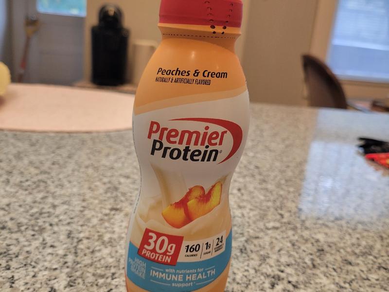 High Protein Shake, Peaches & Cream