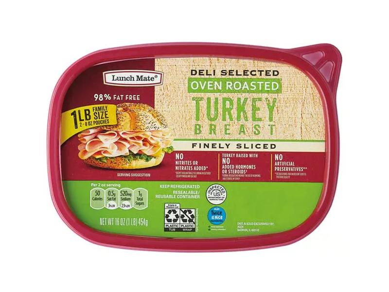 Deli Selected Oven Roasted Turkey Breast, Finely Sliced