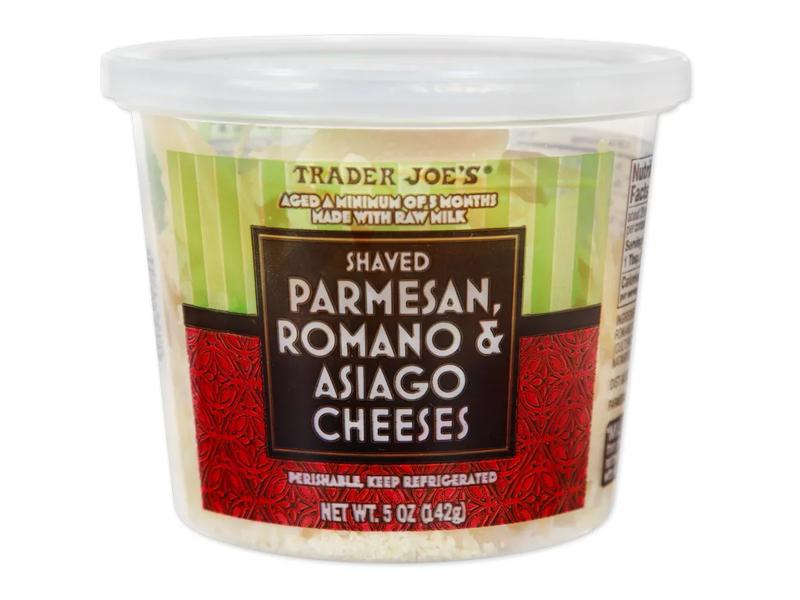 Freshly Shaved Parmesan, Romano & Asiago Cheese