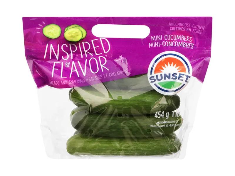 Inspired by flavor mini cucumbers