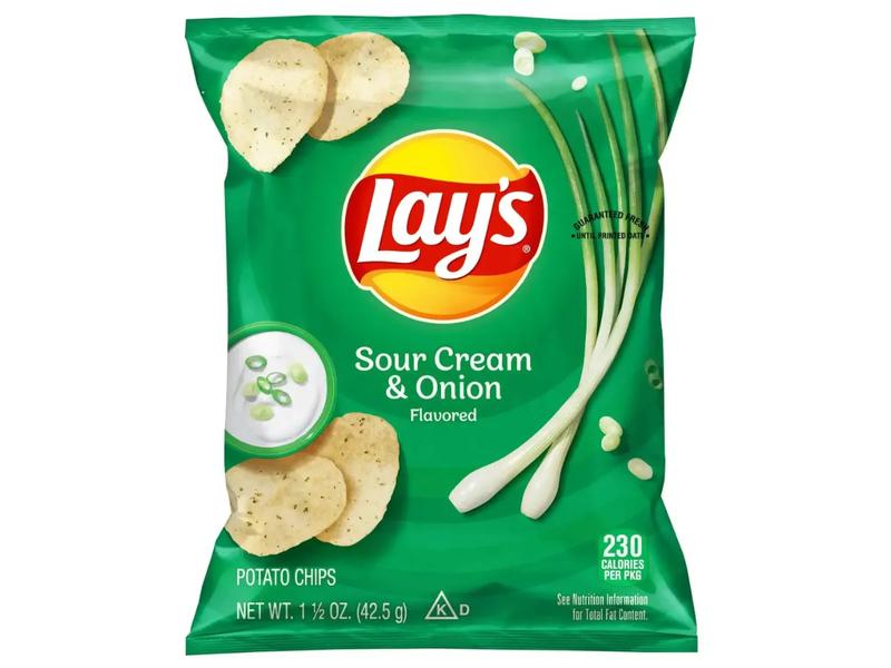 Potato Chips, Sour Cream & Onion Flavored