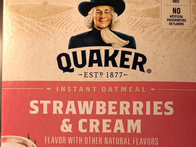 Instant Oatmeal, Strawberries & Cream