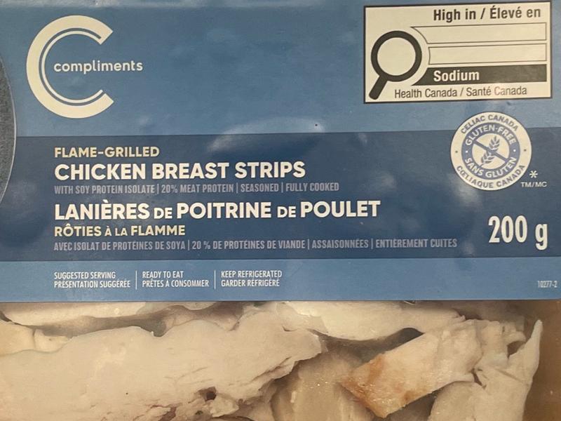 Flame-Grilled Chicken Breast Strips