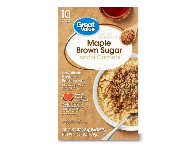 Maple & Brown Sugar Instant Oatmeal