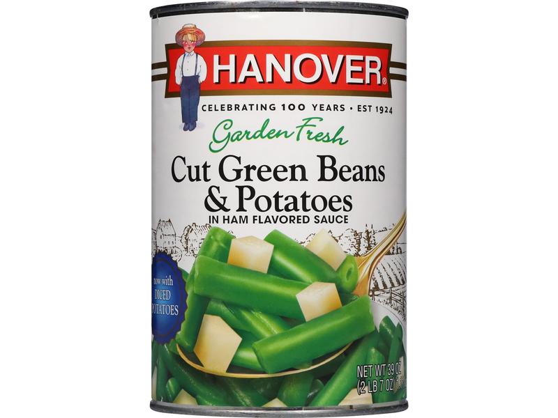 Cut Green Beans & Potatoes, in Ham Flavored Sauce