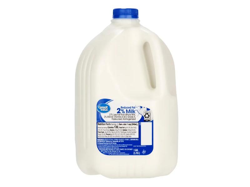 2% Reduced Fat Milk