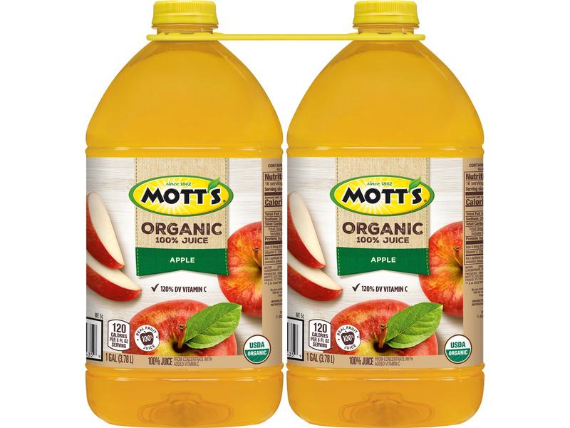 100% Juice, Organic, Apple