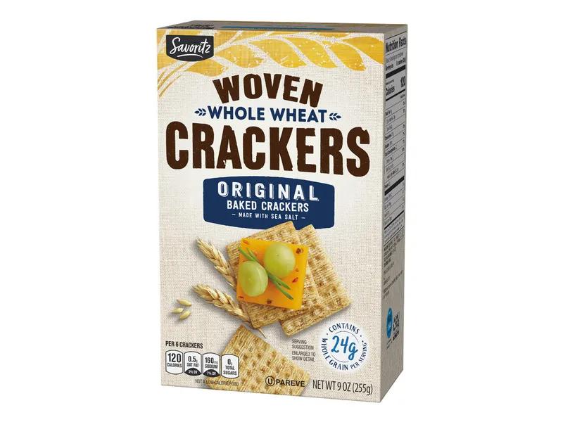 Woven Whole Wheat Crackers, Original