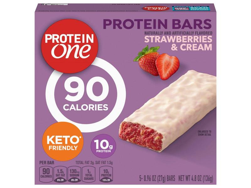 Protein Bars, Strawberries & Cream