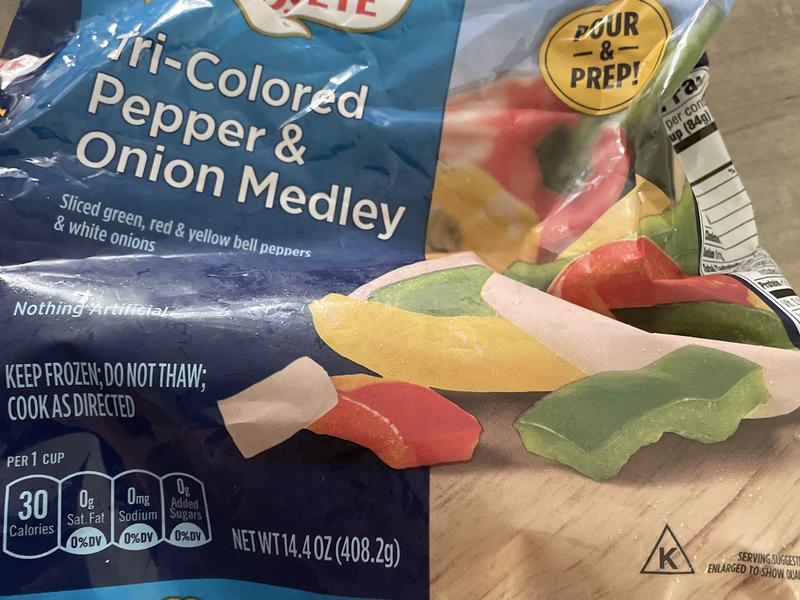 Tri-Colored Pepper & Onion Medley