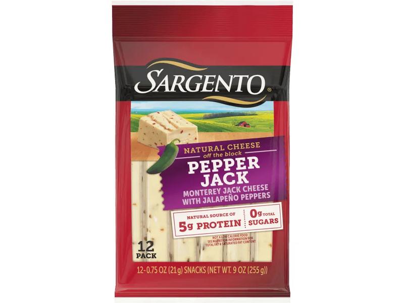 Cheese, Natural, Pepper Jack, 12 Pack