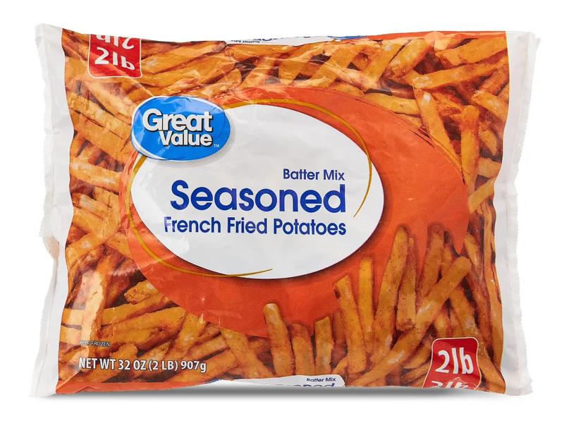 French Fried Potatoes Seasoned with Batter Mix