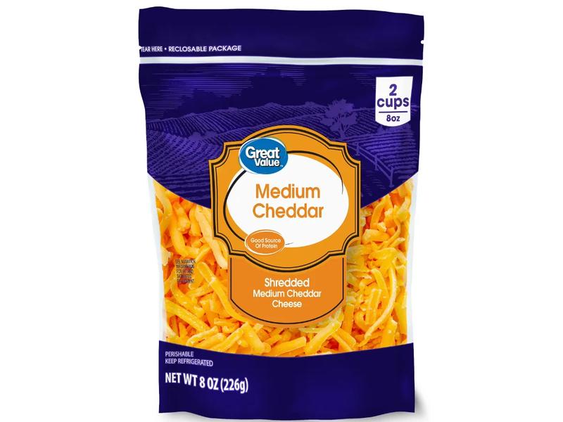 Medium Cheddar Cheese, Shredded
