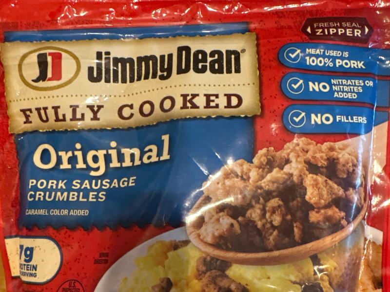 Fully Cooked Original Pork Sausage Crumbles