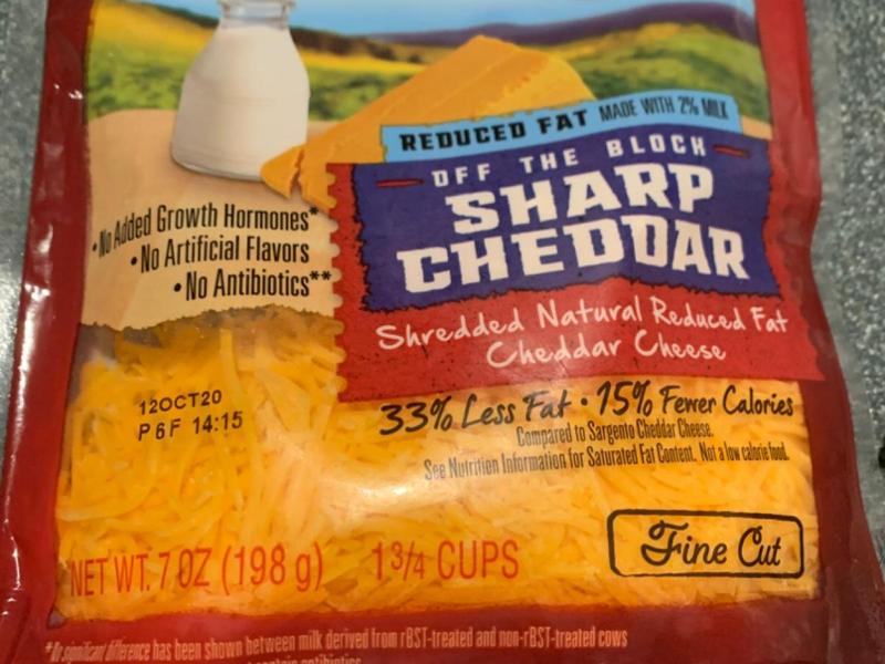 Sharp Cheddar Cheese, Shredded