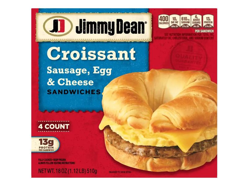 Croissant, Sausage Cage Free Egg & Cheese
